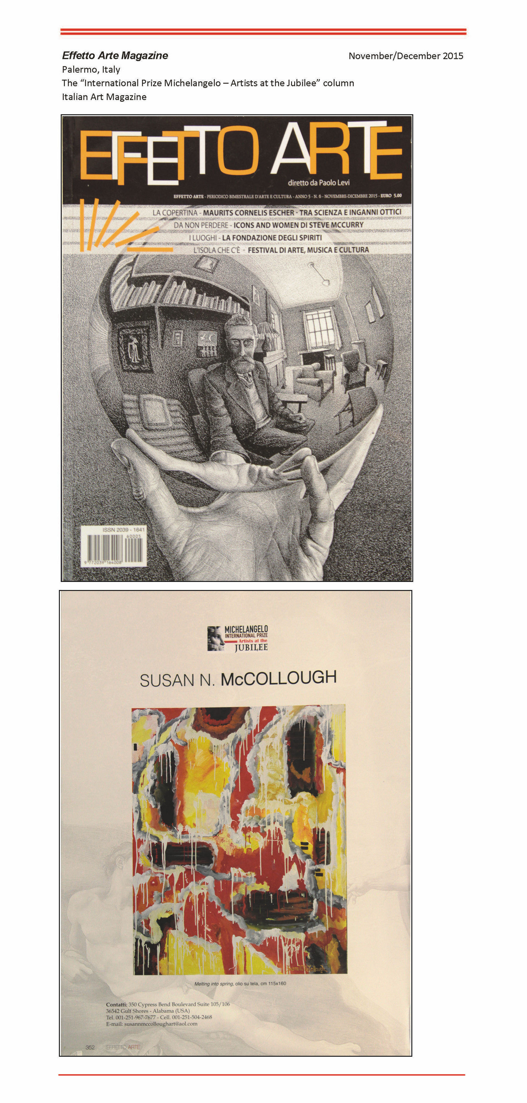 SUSAN N. MCCOLLOUGH - PUBLICATIONS